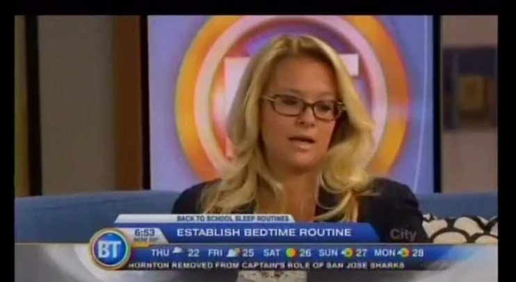 Sleep Routine Tips on BT Montreal from Sleep Training Consultant Tracy Braunstein.