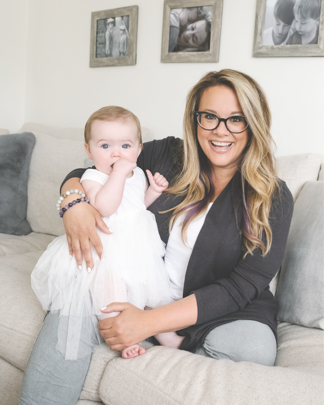 Tracy Braunstein with baby during family sleep consult