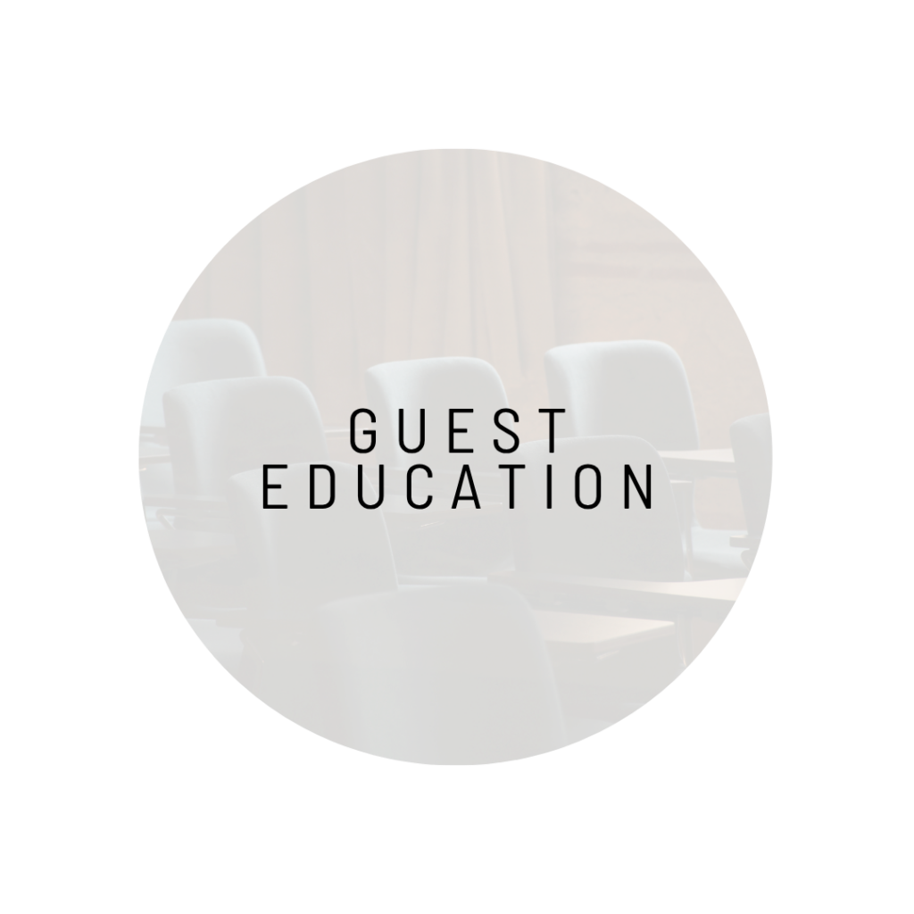 Guest Education - Sleep By Design Program Component